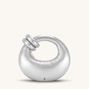 Silver Circular Handbag